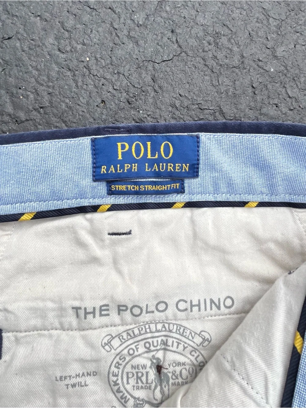 Polo Ralph Lauren Men’s stretch straight-fit chino Navy Blue Size 42X30 BNWT